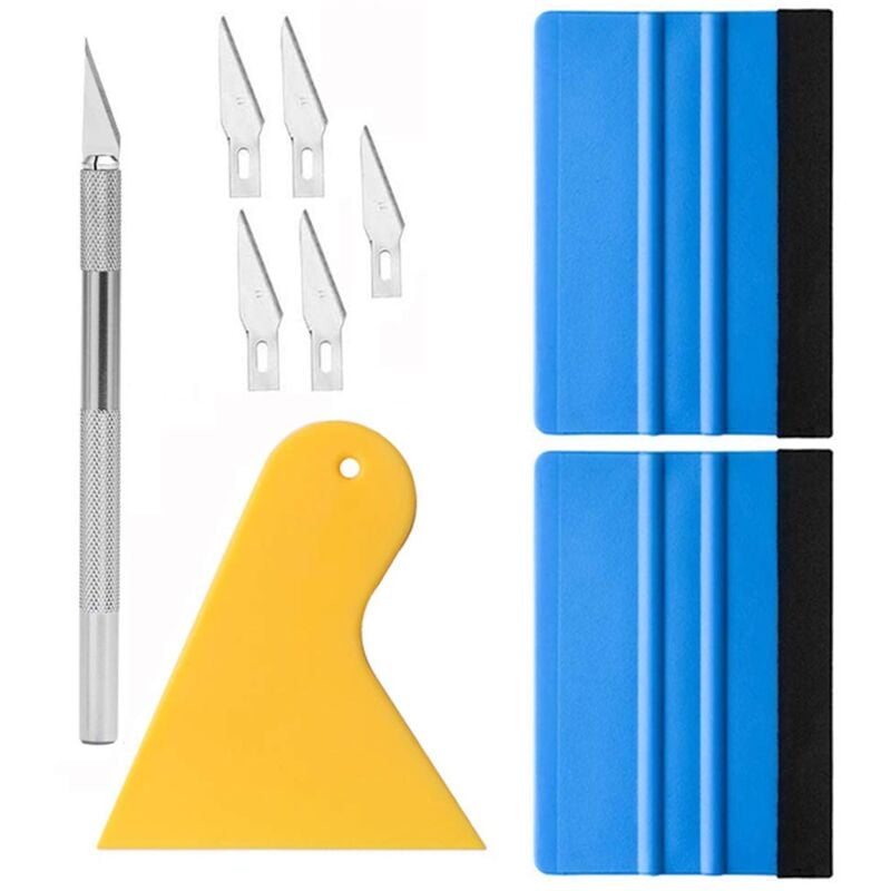 foto del prodotto zvd strumento per pellicola in vinile per finestre strumento per pellicola, strumento per tinta, tergivetro in feltro, coltello hobby 