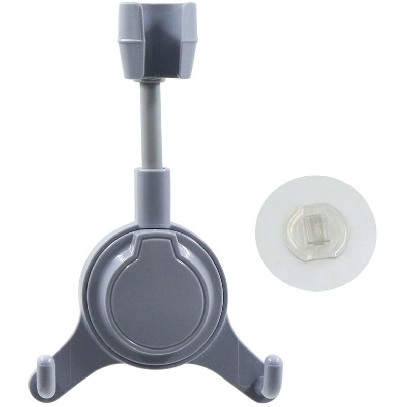 immagine 0 del prodotto zvd suction cup adjustable shower holder without drilling adjustable waterproof angle shower head, with hook for the bathroom, no nails and glue,