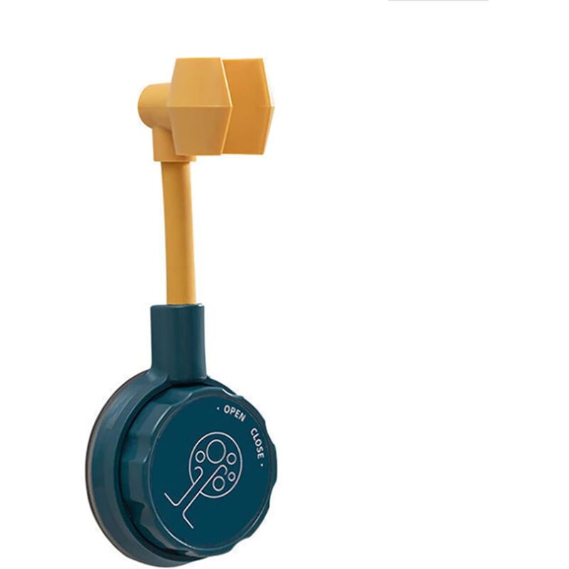 foto del prodotto zvd suction cup shower head holder, adjustable, wall mounted shower head holder without punching, blue 1 piece,blue