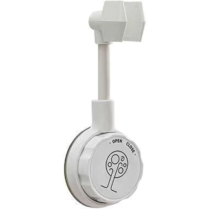 foto del prodotto zvd suction cup shower head holder, adjustable wall mounted shower head holder without punching, gray 1 piece,gray