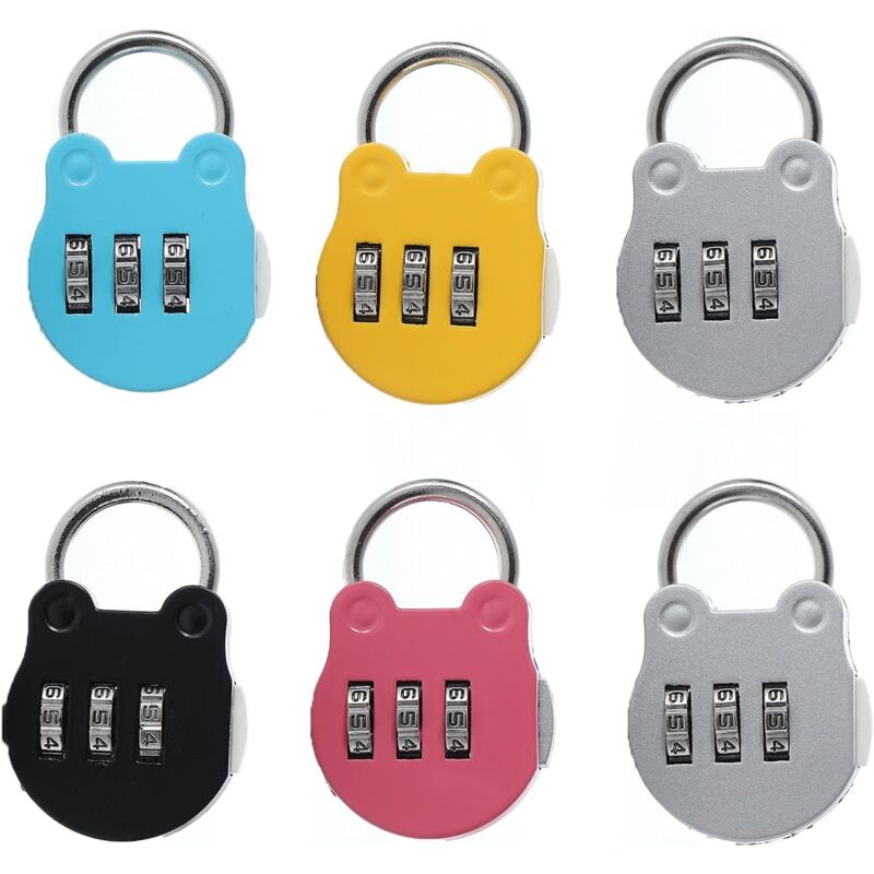 foto del prodotto zvd suitcase padlock code lock 3 digit combination padlock mini resettable combination padlock alloy combination padlock for lockers gym, school,