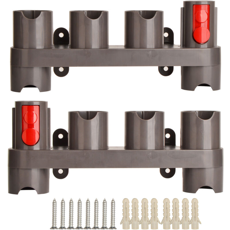 foto del prodotto zvd supporto da parete per aspirapolvere dyson v11 v10 v8 v7 10 scomparti confezione da 2