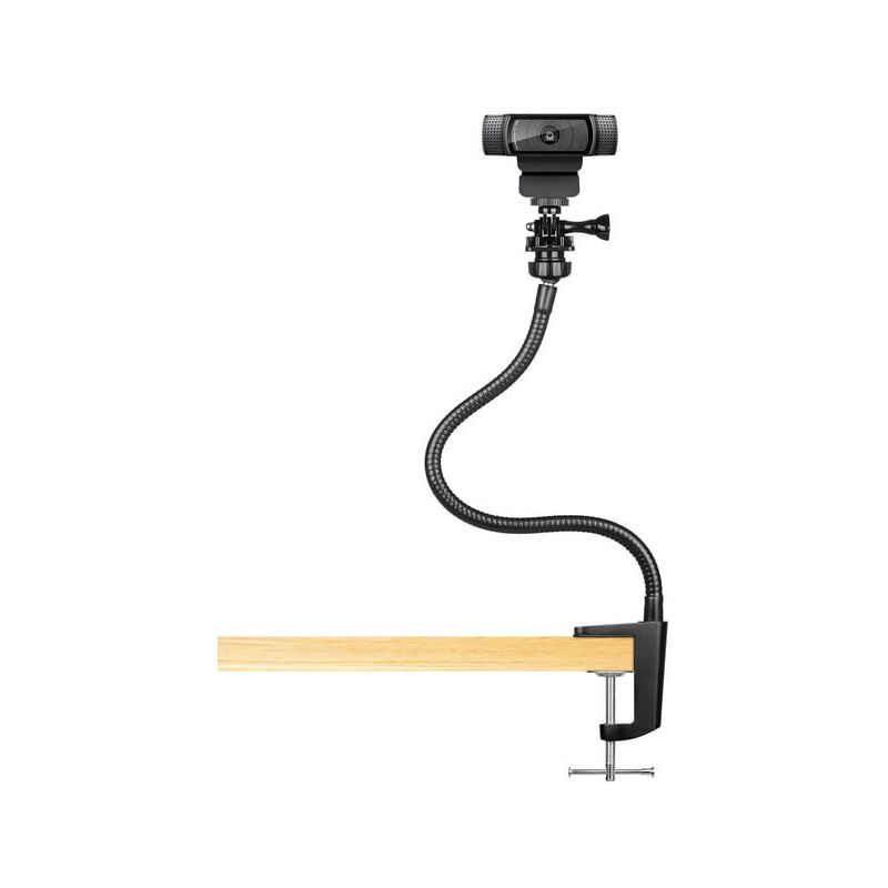 foto del prodotto zvd supporto flessibile per webcam con morsetto a ganascia supporto da scrivania per webcam a collo d oca migliorato