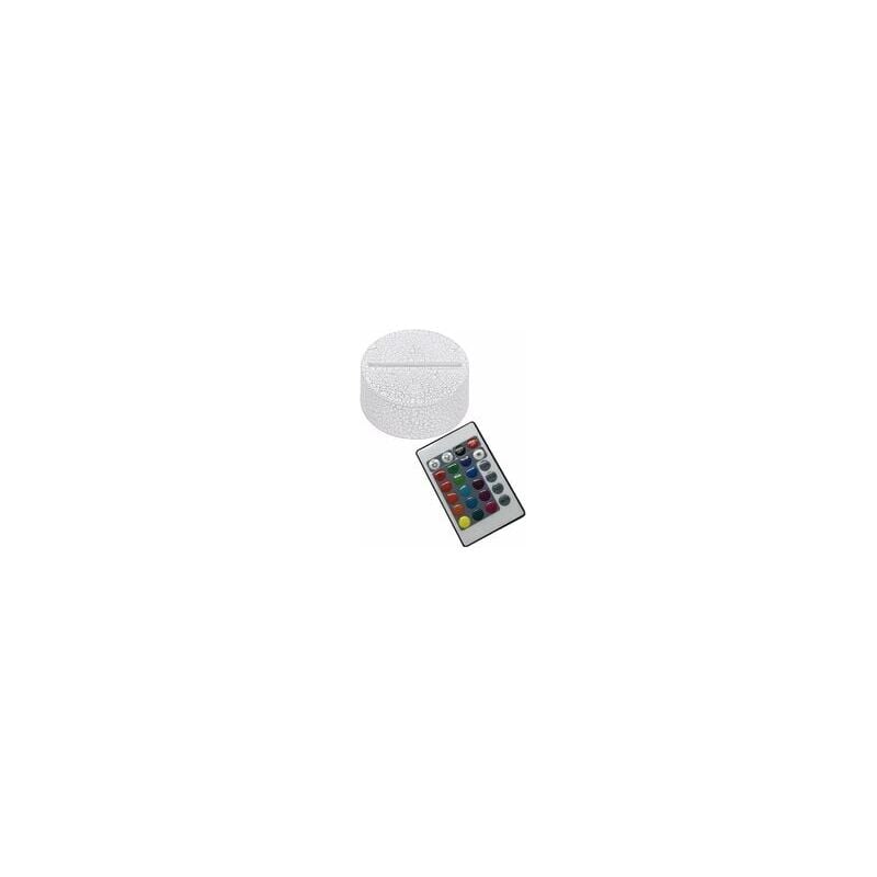 foto del prodotto zvd supporto per luce notturna a illusione 3d alimentato a led, interruttore touch a 7 colori, base di supporto sostitutiva per display, manovella
