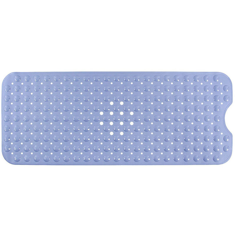 foto del prodotto zvd tappetino da bagno antiscivolo in pvc blu 100x40cm ideale per vasca da bagno e doccia