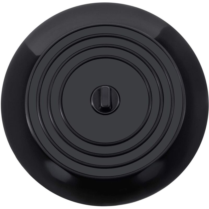 foto del prodotto zvd tappo per lavandino in silicone nero diametro 15,3 cm per cucina, bagno, lavanderia