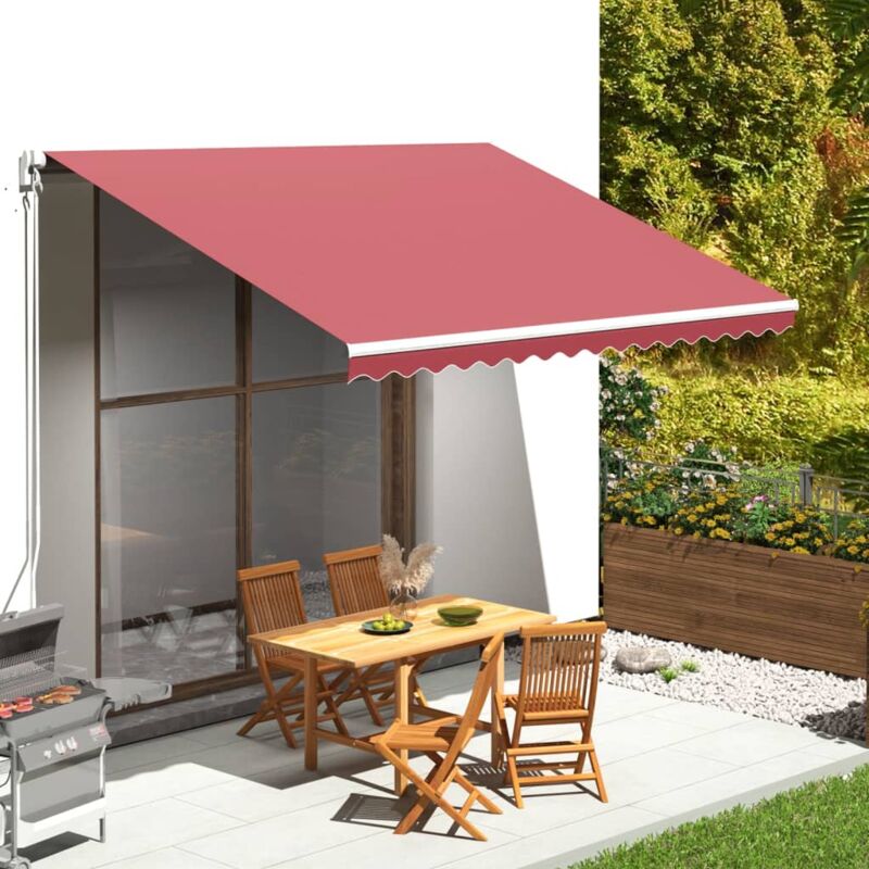 foto del prodotto zvd tela di ricambio per tenda da sole bordeaux red 4x3 m