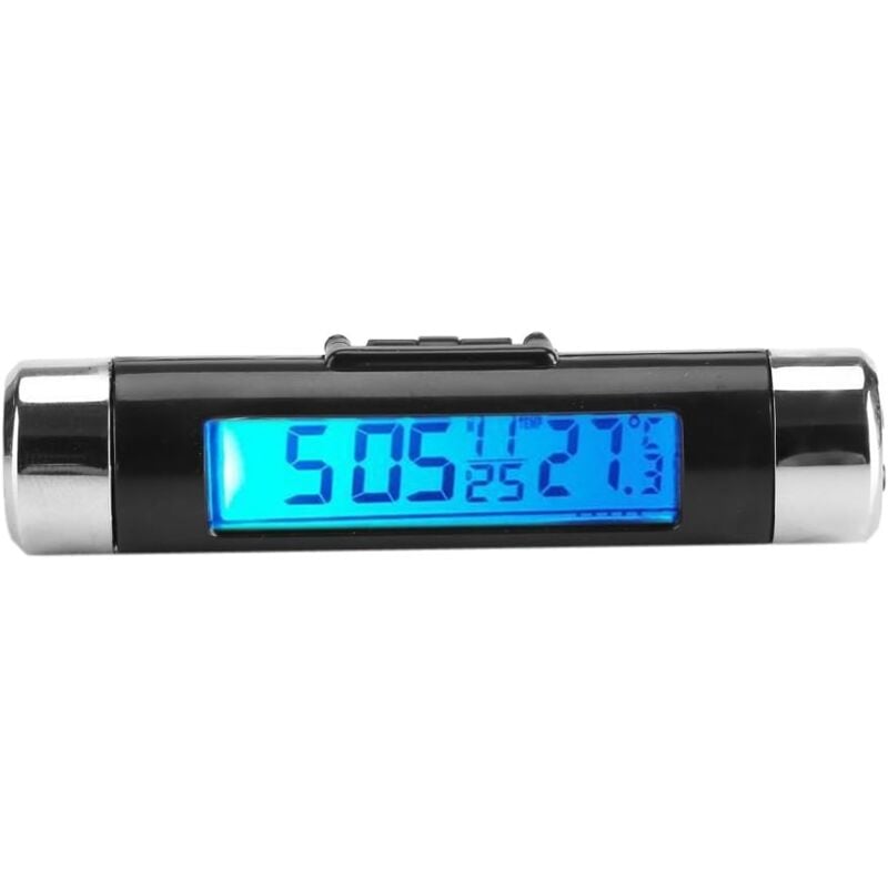 foto del prodotto zvd termometro digitale per auto a clip mini orologio con display lcd retroilluminato, indicatore di temperatura e misuratore retroilluminazione