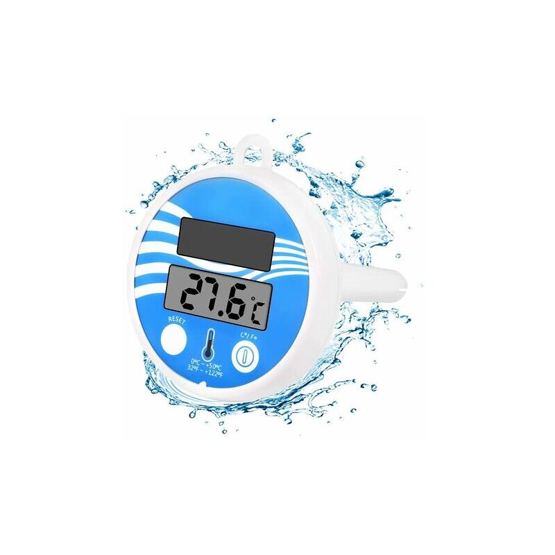 foto del prodotto zvd termometro solare galleggiante per piscina digitale, facile da leggere, infrangibile