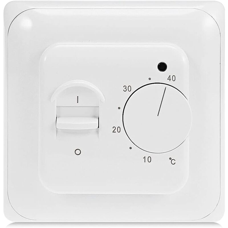 foto del prodotto zvd termostato elettrico manuale per riscaldamento a pavimento con sensore ac 220v 16a, regolatore meccanico del termostato per riscaldamento a
