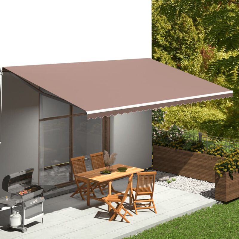 foto del prodotto zvd tessuto di ricambio per tenda da sole 6x3 m marrone