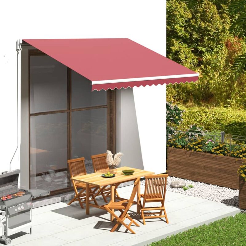 foto del prodotto zvd tessuto di ricambio rosso bordeaux per tenda da sole 3,5x2,5 m