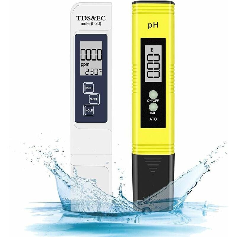 foto del prodotto zvd tester della qualit dell acqua per piscine misuratore di ph elettronico 4 in 1 con display lcd, adatto per acquari, idroponici