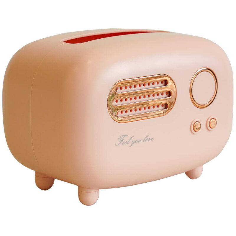 foto del prodotto zvd tissue box cover, retro radio tissue boxes, art tissue box, pink multifunctional tissue box