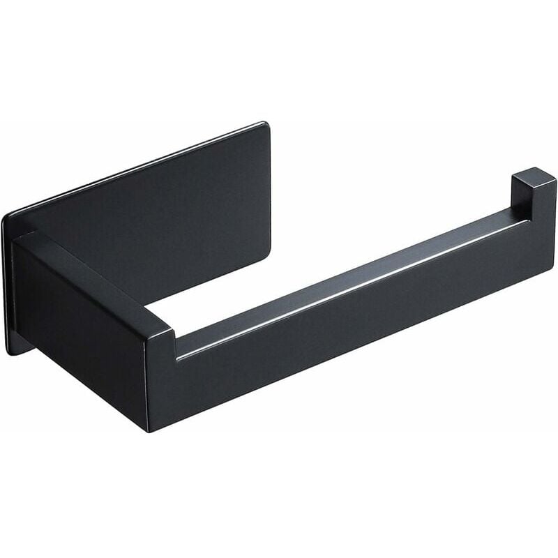 foto del prodotto zvd toilet paper holder stainless steel original wall mounted toilet paper holder without drilling black toilet paper holder 3m adhesive for