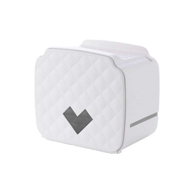 foto del prodotto zvd toilet paper holder, wall mounted toilet paper holder, waterproof dustproof paper dispenser and roll holder bathroom toilet white 