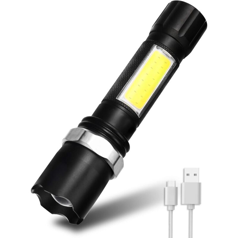 foto del prodotto zvd torcia led ricaricabile 600 lm 3 modalit ipx5 impermeabile