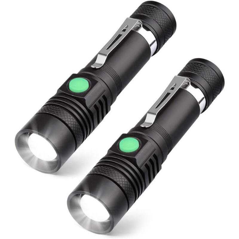 foto del prodotto zvd torcia led ricaricabile tramite usb ip65 impermeabile per casa, campeggio, escursionismo, emergenza