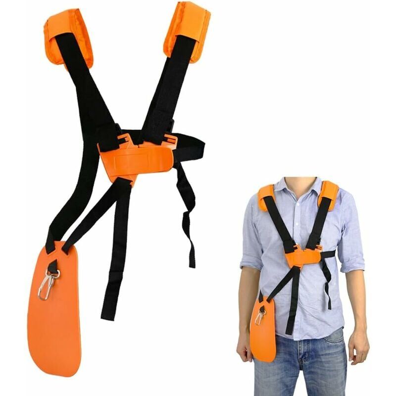 foto del prodotto zvd tosaerba con tracolla tosaerba con doppia imbracatura a tracolla con cintura in nylon resistente regolabile per decespugliatore o