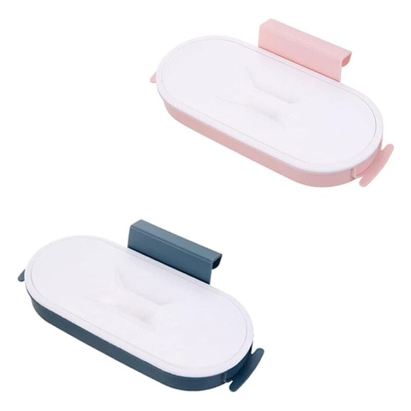 foto del prodotto zvd trash bag holder 2 piece set with lid trash bag holder kitchen cabinet trash bag holder hanging trash rack trash bag holder