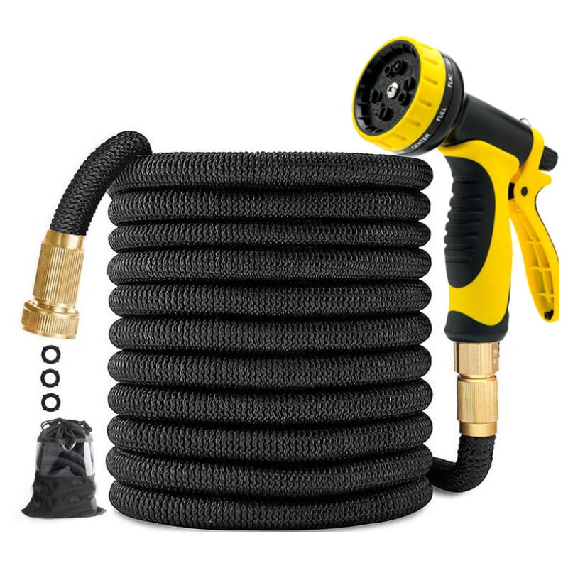 foto del prodotto zvd tubo da giardino da 50 piedi tubo resistente con pistola a spruzzo a 9 funzioni