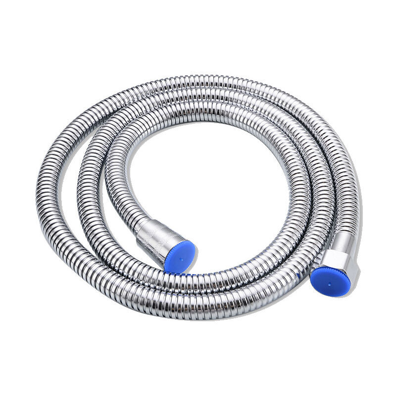 foto del prodotto zvd tubo flessibile per doccia da 1,5 m, in acciaio inox cromato, universale, anti torsione, accessori per il bagno,luce delle stelle