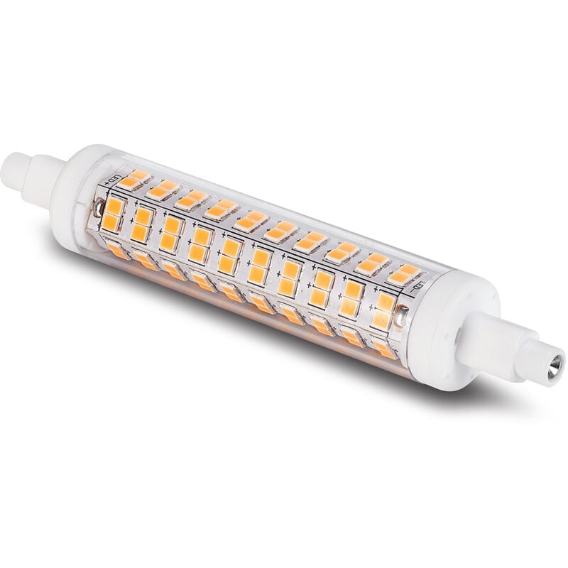 foto del prodotto zvd tubo led r7s dimmerabile con attacco in ceramica, 118 mm, bianco, per proiettore orizzontale