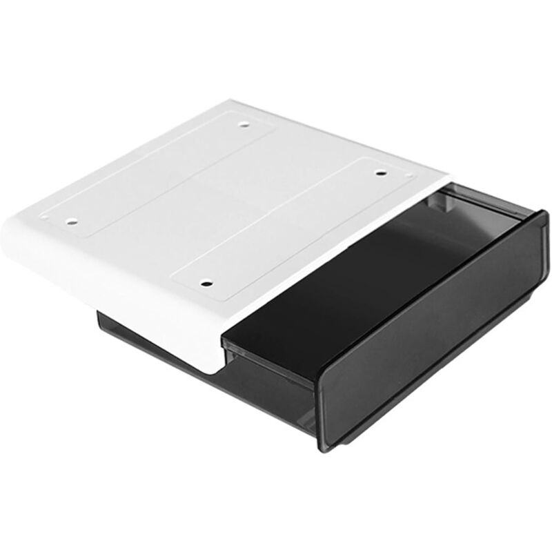 foto del prodotto zvd under desk drawer storage box, self adhesive desk drawer pencil bin, under desk under drawer locker, self adhesive under desk tray storage box