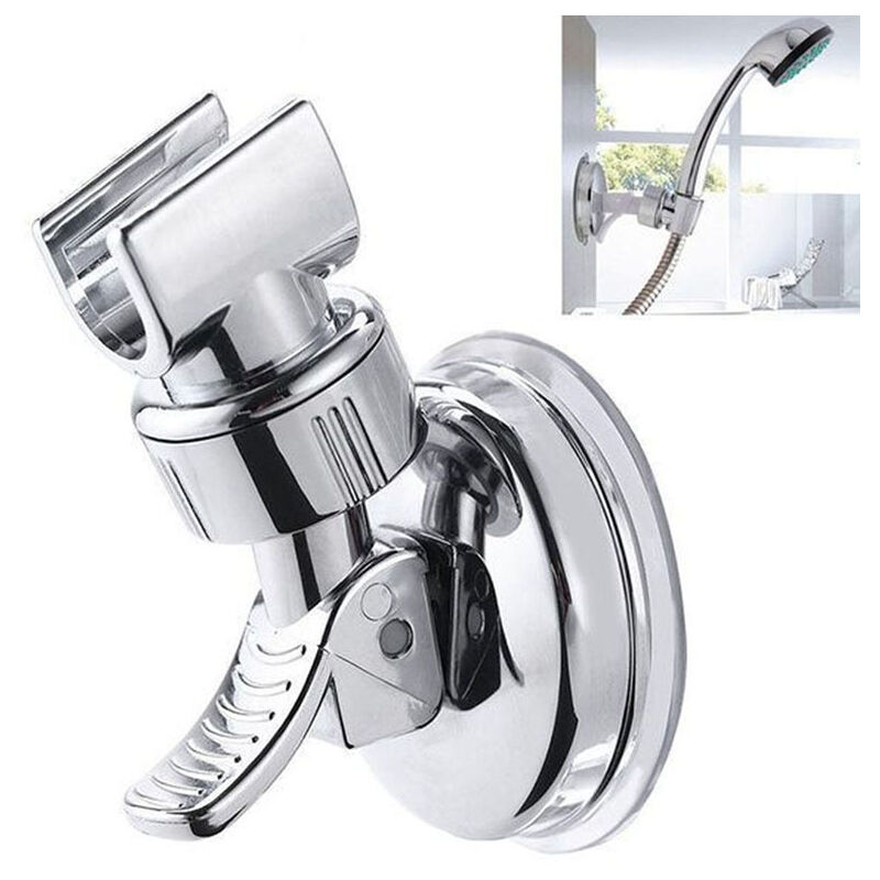 foto del prodotto zvd universal adjustable handheld shower holder suction cup holder full plating shower rail rotation bathroom bracket