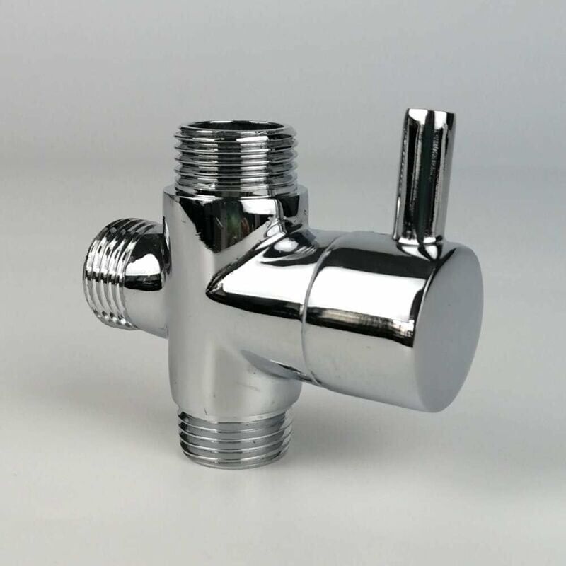foto del prodotto zvd valvola deviatrice maschio g1 2 in ottone adattatore per rubinetto doccia cromato accessorio per bagno valvola di riempimento maschio a 3 vie