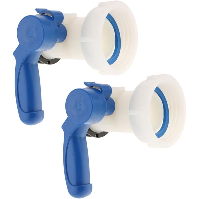 foto del prodotto zvd vanne papillon pp 2x avec adaptateur d crou 62 mm pour r servoir ibc 1000 l