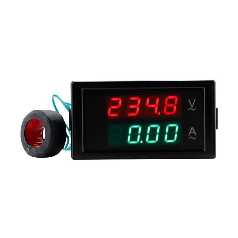 foto del prodotto zvd voltmetro digitale amperometro ac 80 300v 0 100a volt amperaggio display 2 in 1 multimetro