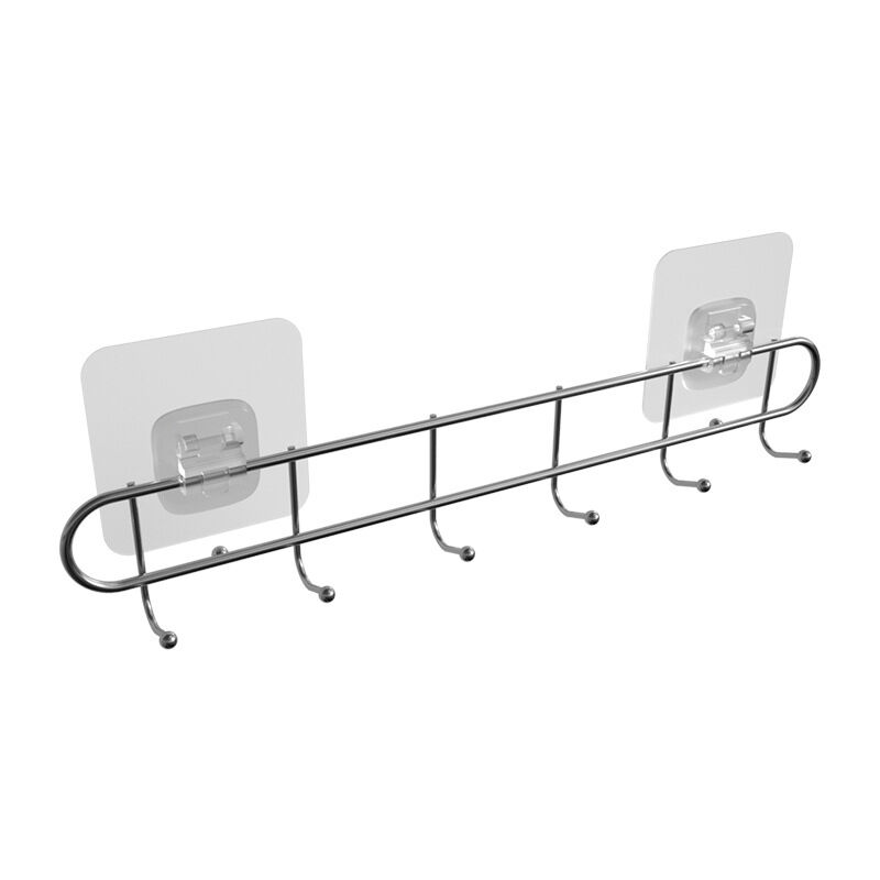 foto del prodotto zvd wall mounted coat rack 5 hooks, coat rack wall hooks stainless steel door hooks no drilling