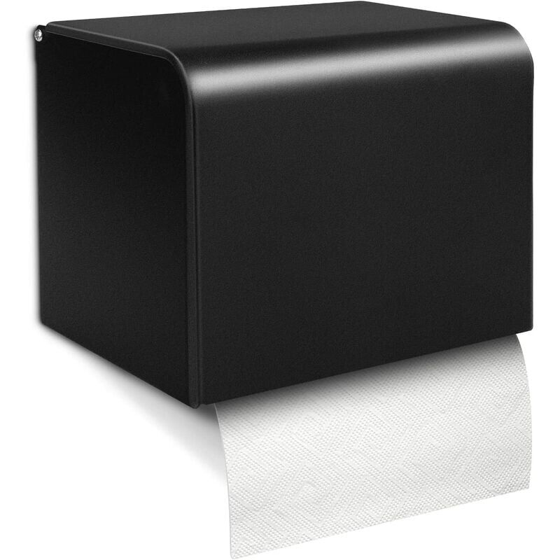 foto del prodotto zvd wall mounted toilet paper holder waterproof dustproof tissue box dispensers and paper roll holders matte black