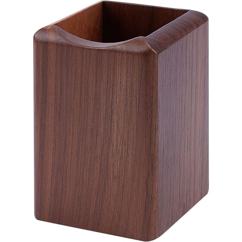 foto del prodotto zvd wooden pen holder, 70x70x99 mm wooden pencil holder for pencils, wooden pencil pot for desk, makeup brush holder for office supplies