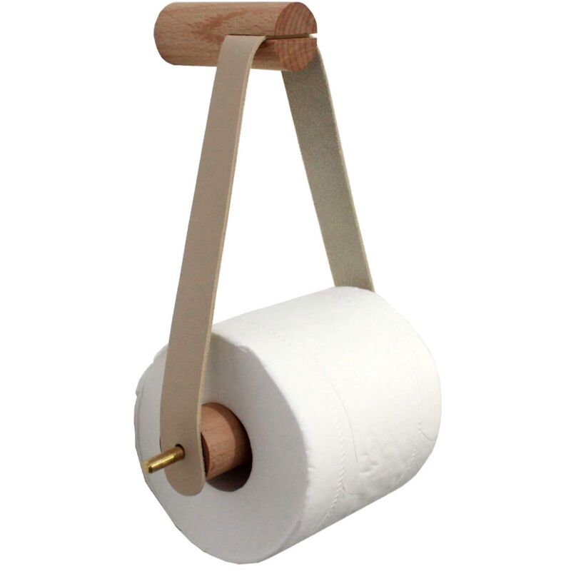 foto del prodotto zvd wooden vintage design toilet roll holder wall mounted toilet paper holder