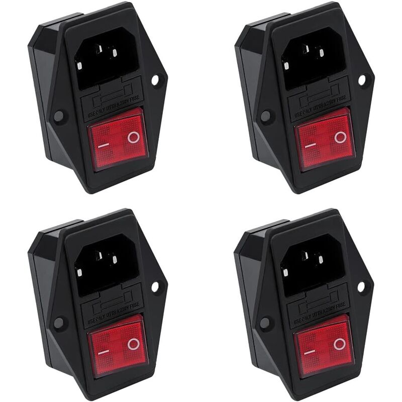 foto del prodotto zvd x interruttore a bilanciere da incasso per stampante 3d 10 a 250 v fusibile 10 a