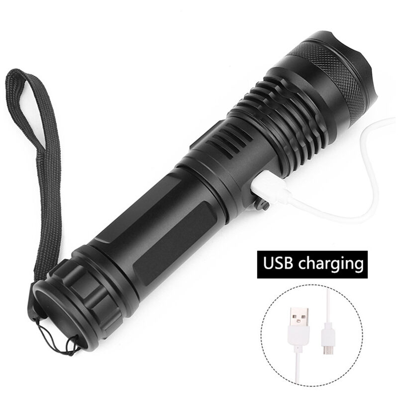 foto del prodotto zvd xhp50.2 torcia elettrica ricaricabile usb luce di emergenza per esterni