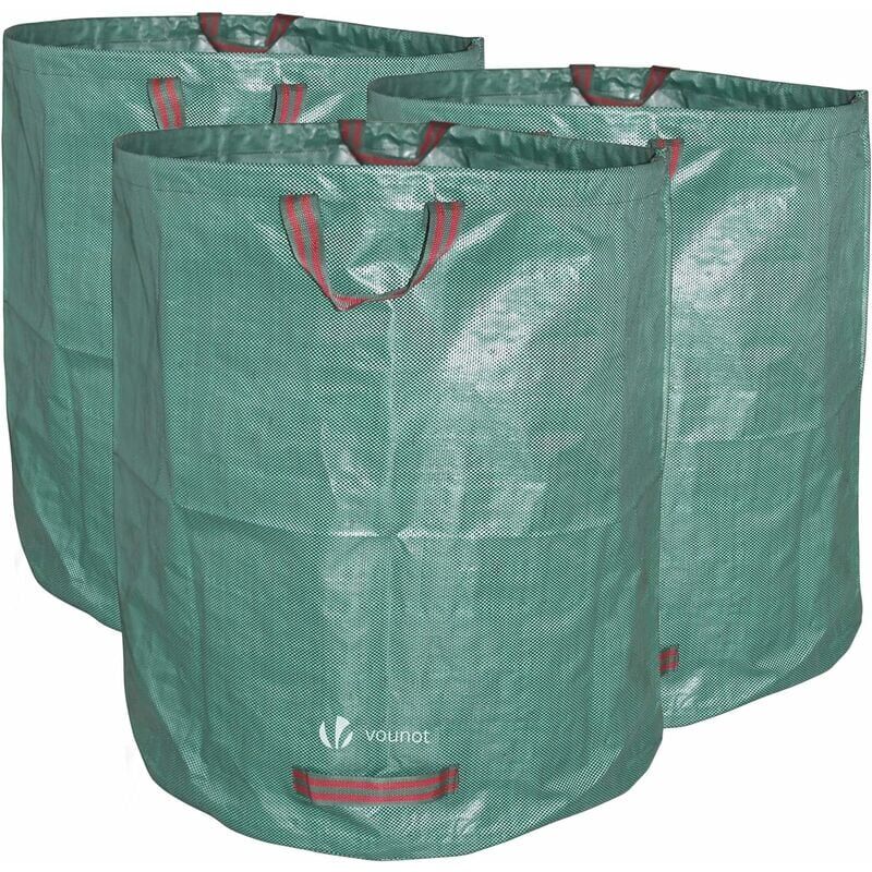 foto del prodotto zvd xxl garden bags set of 3 garden bag 272l heavy duty garden waste bags garden waste bag heavy duty pp waste bag set of 3 garden waste bags