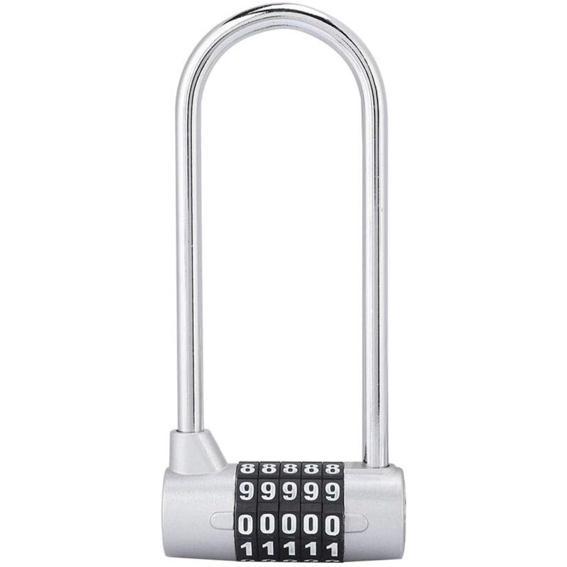 foto del prodotto zvd zinc alloy u type combination padlock u type combination padlock silver 