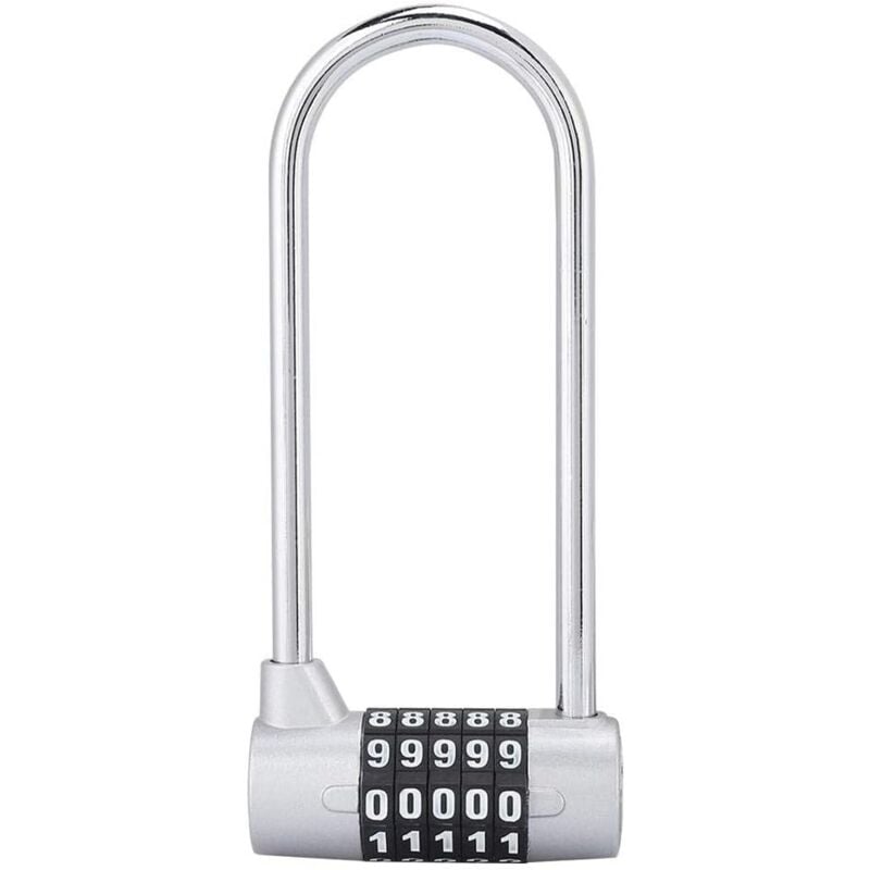 foto del prodotto zvd zinc alloy u type combination padlock u type combination padlock silver 