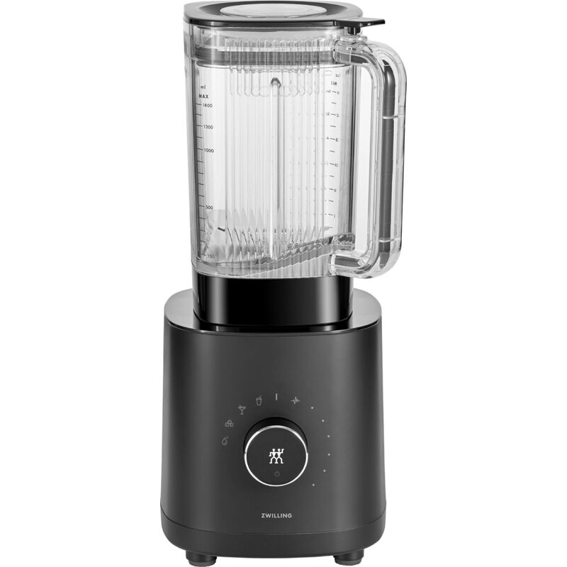 foto del prodotto zwilling enfinigy frullatore universale da 1,4 litri, con lama a croce in acciaio inox e motore ad alte prestazioni da 1200 watt, nero