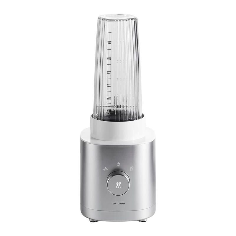 foto del prodotto zwilling frullatore a immersione enfinigy, frullatore, 600 watt, 550 ml, con 2 programmi automatici, argento