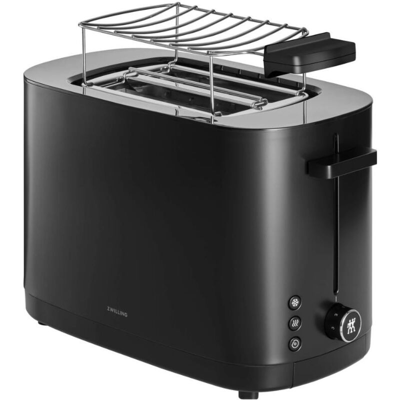 foto del prodotto zwilling tostapane con attacco per panini, 2 slot corto nero eu enfinigy nero