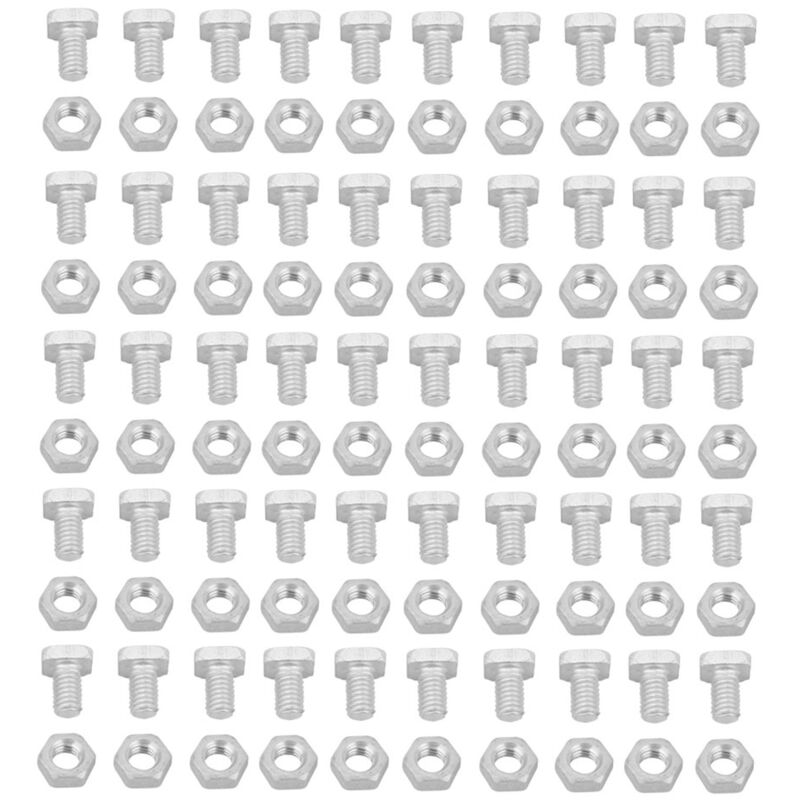foto del prodotto zy eosnow set di accessori per utensili da 50 bulloni in alluminio da 50 pezzi per serra