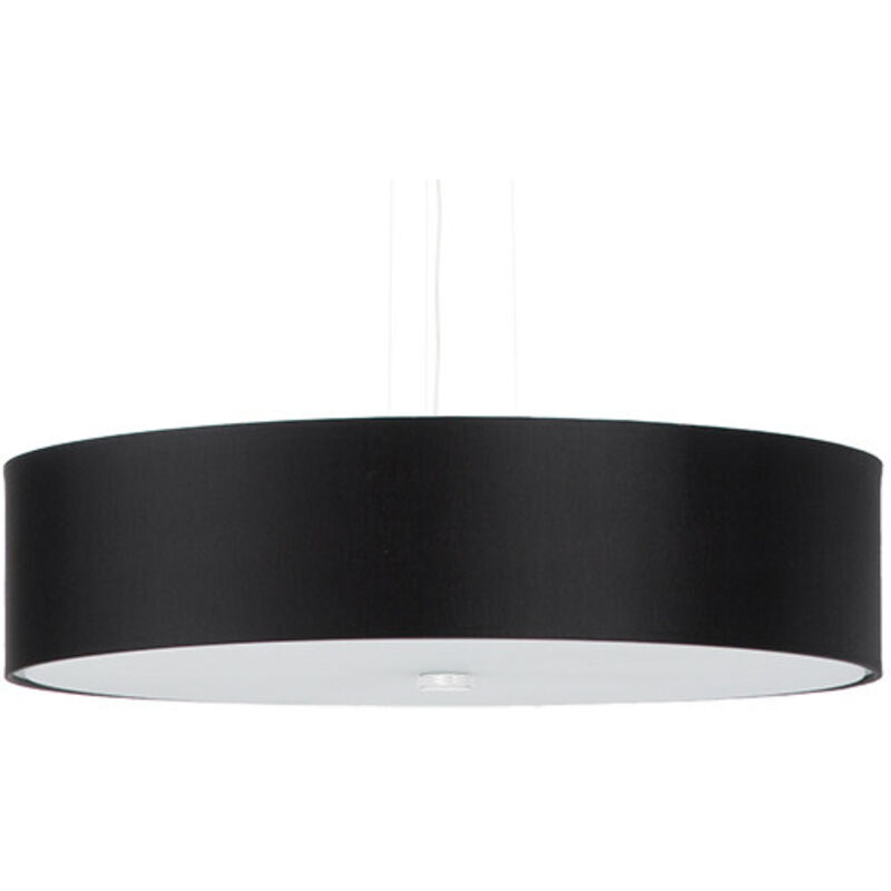 foto del prodotto zylindrische pendelleuchte schwarz 50cm e27 lampada a sospensione cilindrica nera 50cm e27