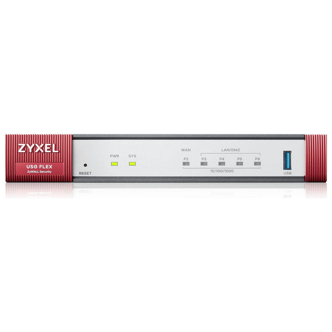 foto del prodotto zyxel firewall usgflex50hp vpn 0,35 gbit-s senza ventola - sicurezza rete aziendale