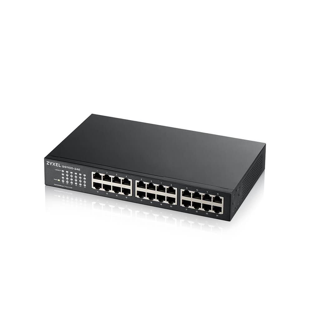 foto del prodotto zyxel gs1100 24e non gestito gigabit ethernet 10 100 1000 nero