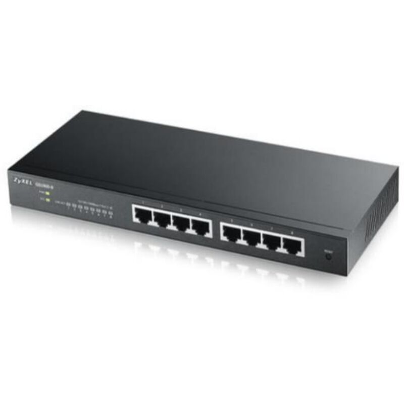 foto del prodotto zyxel gs1900-8 gestito l2 gigabit ethernet 10 100 1000 nero - gs1900-8-eu0102