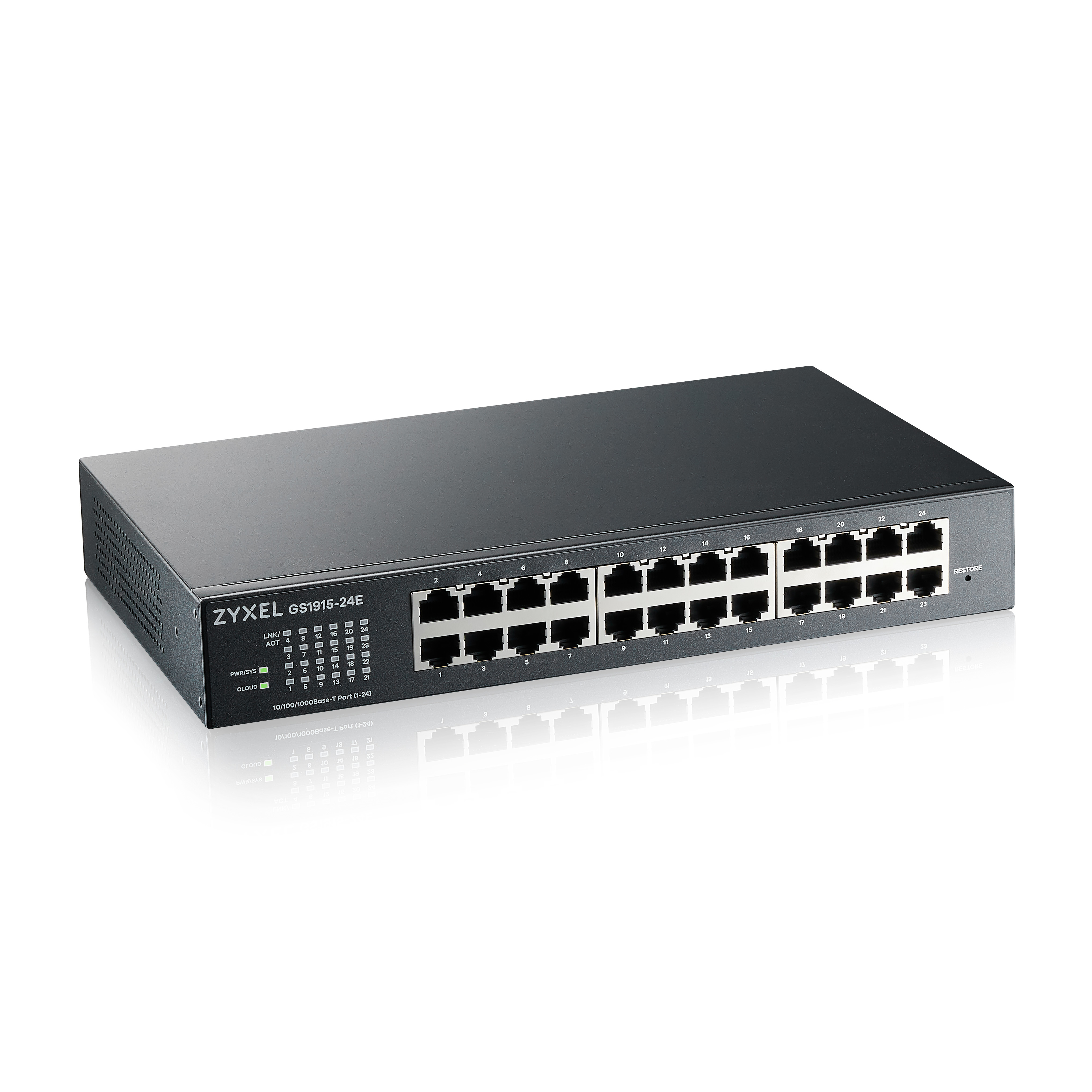 foto del prodotto zyxel gs1915 24e gestito l2 gigabit ethernet 10 100 1000 1u nero